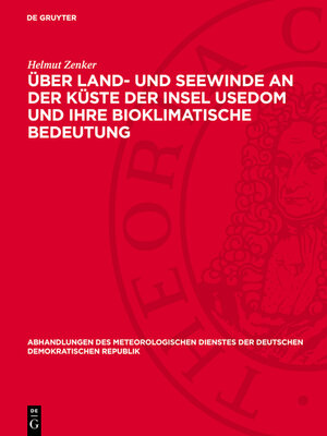 cover image of Über Land- und Seewinde an der Küste der Insel Usedom und ihre bioklimatische Bedeutung